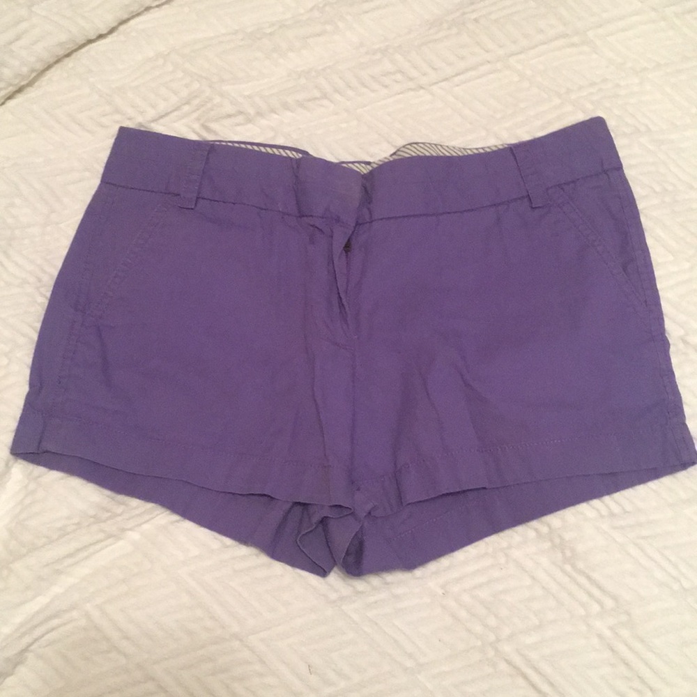 J. Crew 3.5” purple chino shorts